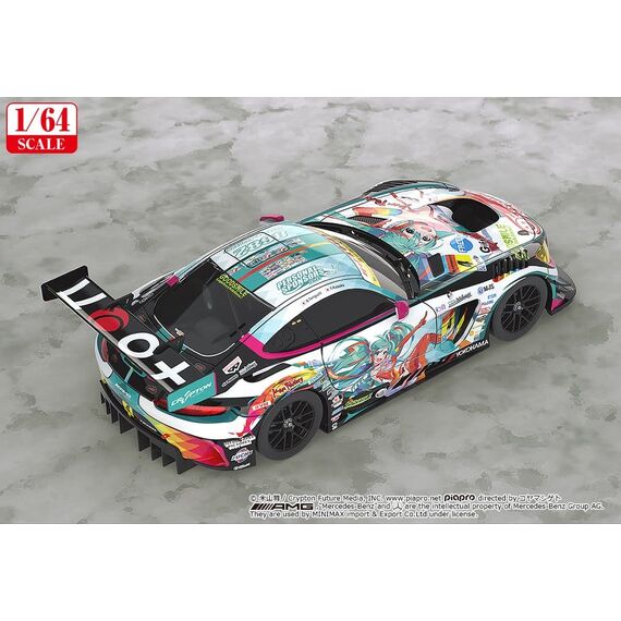 Hatsune Miku GT Project Vehicle 1/64 Good Smile Hatsune Miku AMG 2016 Super GT Ver. 7 cm