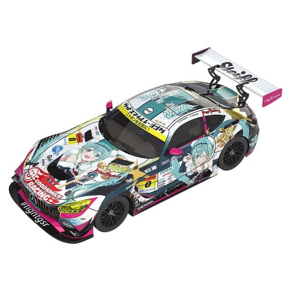 Hatsune Miku GT Project Vehicle 1/64 Good Smile Hatsune Miku AMG 2018 SUPER GT Ver. 7 cm