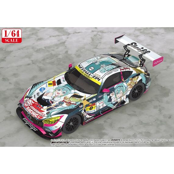 Hatsune Miku GT Project Vehicle 1/64 Good Smile Hatsune Miku AMG 2018 SUPER GT Ver. 7 cm