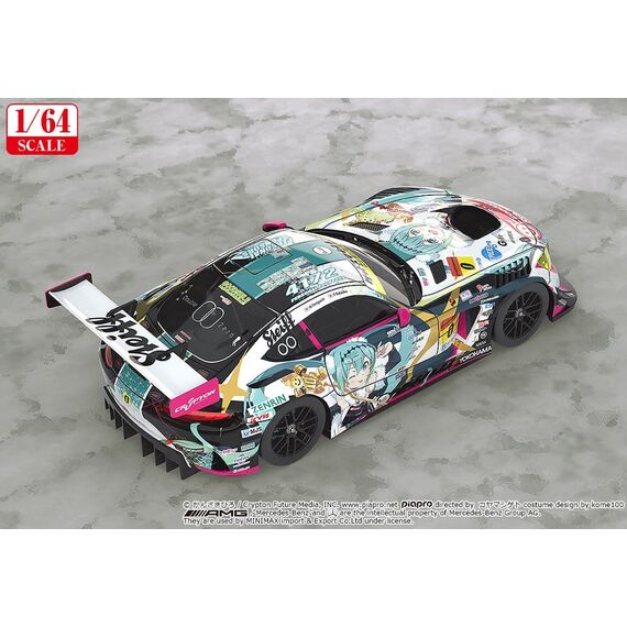 Hatsune Miku GT Project Vehicle 1/64 Good Smile Hatsune Miku AMG 2018 SUPER GT Ver. 7 cm