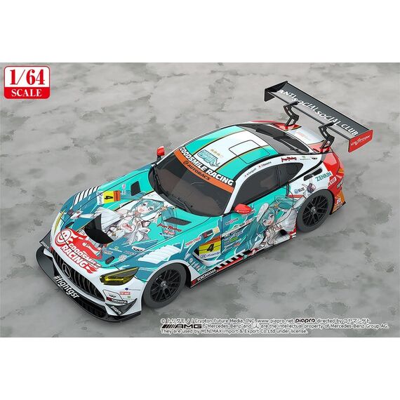 Hatsune Miku GT Project Vehicle 1/64 AMG 2023 Season Opening Ver. 7 cm
