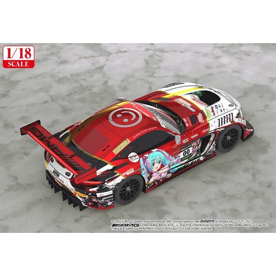 Hatsune Miku GT Project Vehicle 1/18 Mercedes-AMG Team GOOD SMILE 2019 SUZUKA 10HOURS Ver. 26 cm