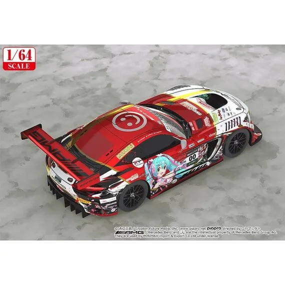 Hatsune Miku GT Project Vehicle 1/64 Mercedes-AMG Team Good Smile 2019 Suzuka 10 Hours Ver. 7 cm