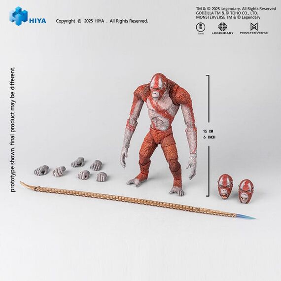 Godzilla x Kong The New Empire Exquisite Basic Action Figure Skar King 15 cm