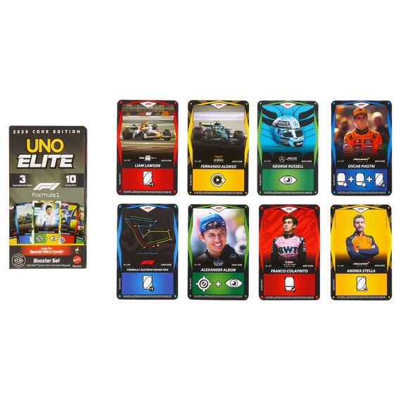 Formula 1 UNO Card Game Elite F1 Booster-Set