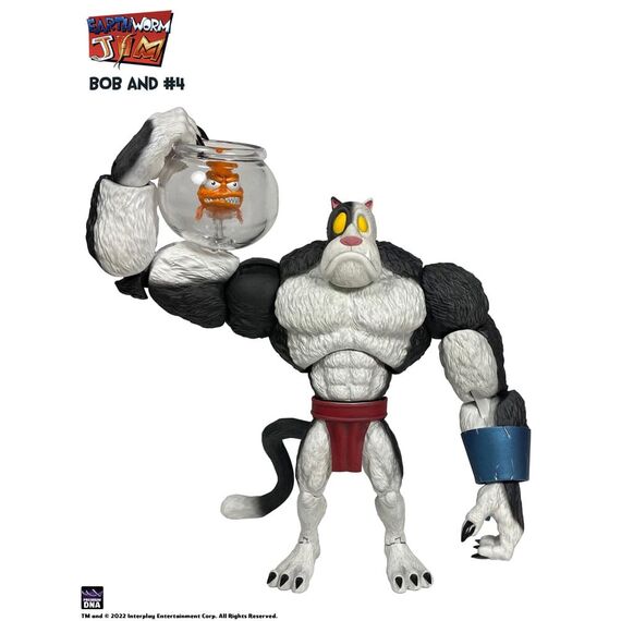 Earthworm Jim Action Figure Wave 1: Bob the Killer Goldfish & #4 15 cm