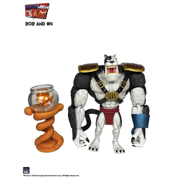 Earthworm Jim Action Figure Wave 1: Bob the Killer Goldfish & #4 15 cm