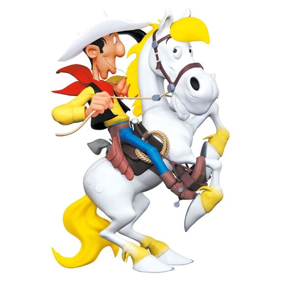 Lucky Luke Resin Statue Lucky Luke on Rearing Jolly Jumper 25 cm
