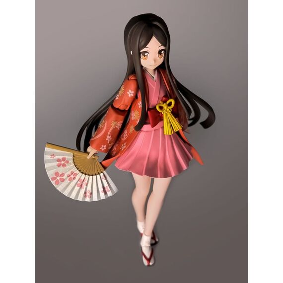 Suwahime Plafia Plastic Model Kit Suwahime (Mini Figure Set) 14 cm