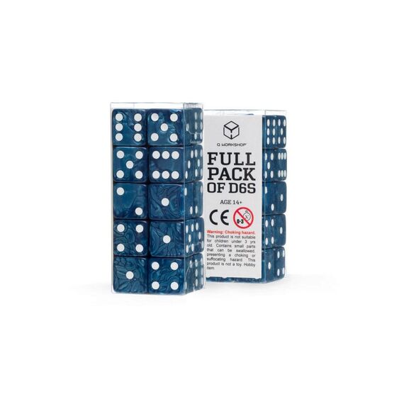 Q Workshop Dice Set Full Pack D6 Cobalt (20)