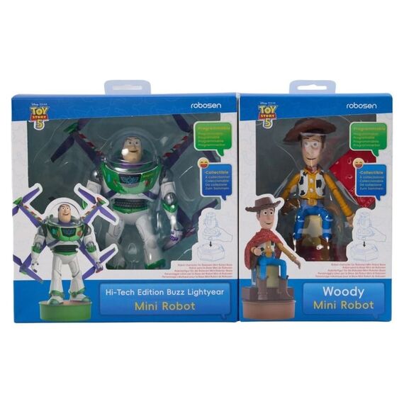 Disney Interactive Robot Toy Story 5 Set - Buzz Lightyear & Woody (Hi-Tech Edition) *Italian Version*