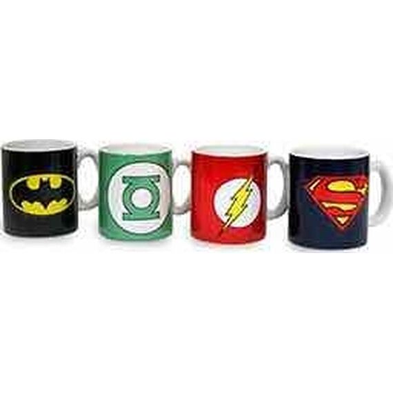 DC Comics Ceramic Mini Coffee Mugs Logos 8 cm Set (4)