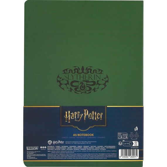 Harry Potter Softcover Notebook Slytherin 21 cm