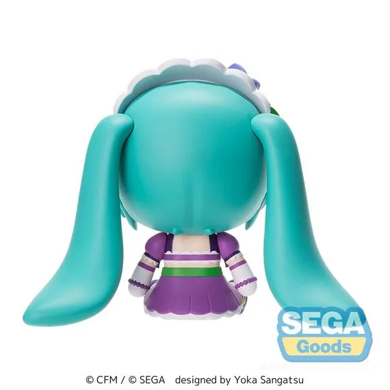 Character Vocal Series 01: Hatsune Miku Fuwa Petit Chibi Figure Hatsune Miku x Love and Berry Dress Up and Dance! Sparkly Purple 8 cm