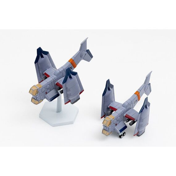 Rebuild of Evangelion SYUTO Tiny Scale Plastic Model Kit UNAF Close Air Support VTOL Aircraft YAGR-3B 5 cm