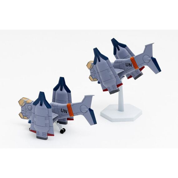 Rebuild of Evangelion SYUTO Tiny Scale Plastic Model Kit UNAF Close Air Support VTOL Aircraft YAGR-3B 5 cm