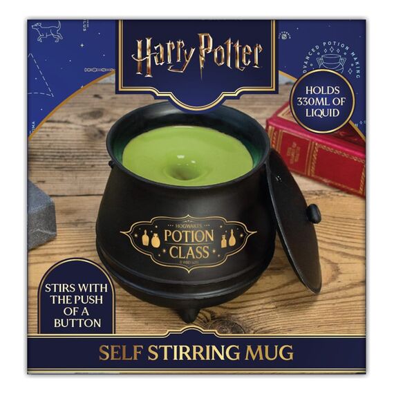 Harry Potter Mug Self-Stirring Cauldron with Lid Magical Locations