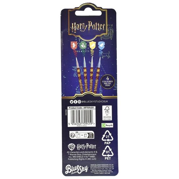 Harry Potter Gel Pens 4-Pack Magical Locations