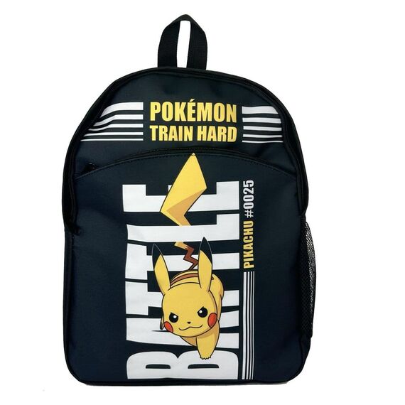 Pokémon Backpack Pokémon Train Hard Black
