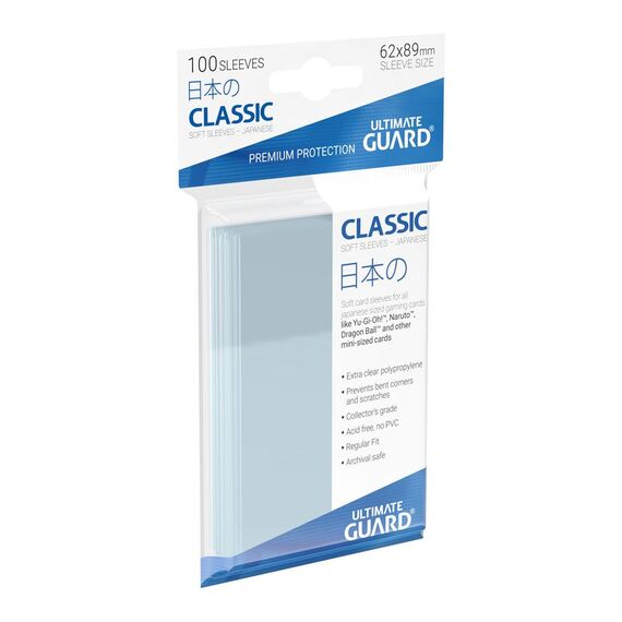 Ultimate Guard Classic Soft Sleeves Japanese Size Transparent (100)