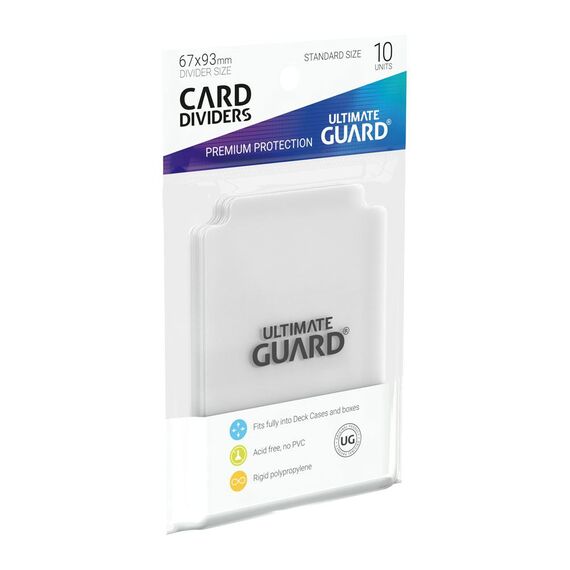 Ultimate Guard Card Dividers Standard Size Transparent (10)