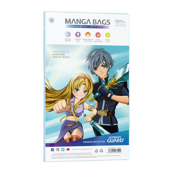 Ultimate Guard Manga Bags Resealable (100)