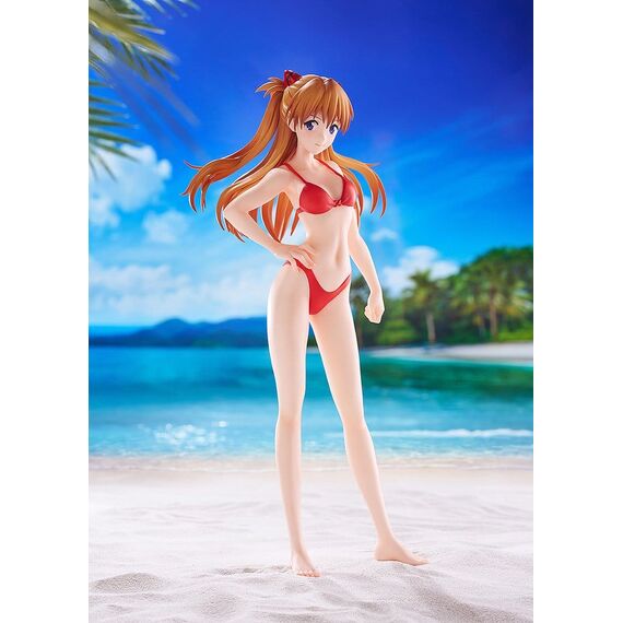 Rebuild of Evangelion Pop Up Parade Beach Queens Asuka Shikinami Langley (Bikini Style) L Size 23 cm