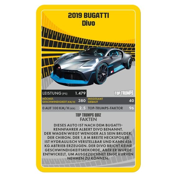 Super Cars Card Game Top Trumps *German Version*