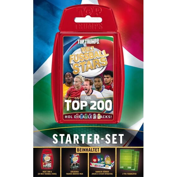 World Football Stars Card Game 200 Starter Pack *German Version*