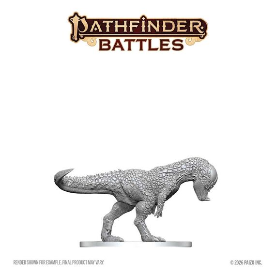 Pathfinder Battles Deep Cuts Unpainted Miniature Pachycephalosaurus 13 cm