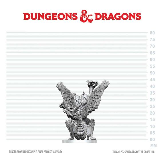 Dungeons & Dragons Nolzur's Marvelous Miniatures Unpainted Miniature Mi-Go 14 cm