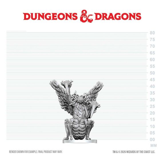 Dungeons & Dragons Nolzur's Marvelous Miniatures Unpainted Miniature Mi-Go 14 cm