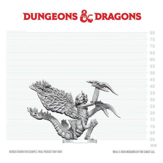 Dungeons & Dragons Nolzur's Marvelous Miniatures Unpainted Miniature Mi-Go 14 cm