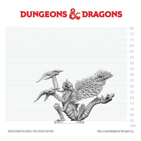 Dungeons & Dragons Nolzur's Marvelous Miniatures Unpainted Miniature Mi-Go 14 cm