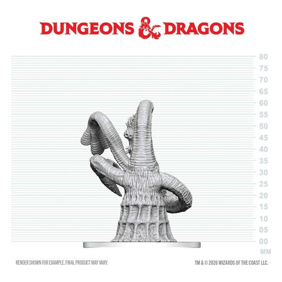 Dungeons & Dragons Nolzur's Marvelous Miniatures Unpainted Miniature Yithian 14 cm