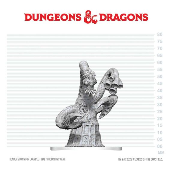 Dungeons & Dragons Nolzur's Marvelous Miniatures Unpainted Miniature Yithian 14 cm