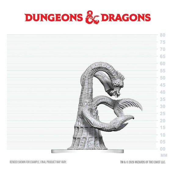 Dungeons & Dragons Nolzur's Marvelous Miniatures Unpainted Miniature Yithian 14 cm