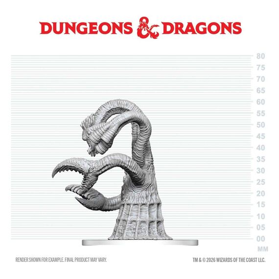 Dungeons & Dragons Nolzur's Marvelous Miniatures Unpainted Miniature Yithian 14 cm