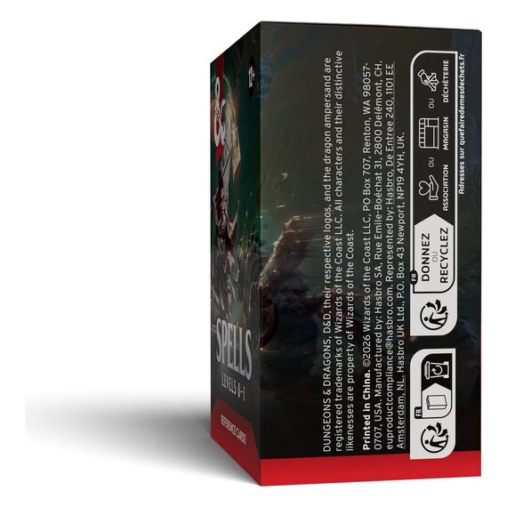 Dungeons & Dragons RPG Reference Cards: Spells (Levels 0-1) *English Version*
