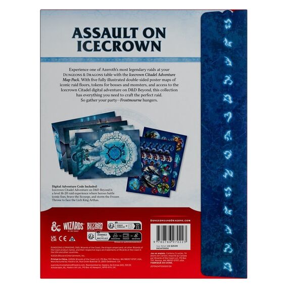 Dungeons & Dragons RPG World of Warcraft: Icecrown Citadel Adventure Map Pack *English Version*