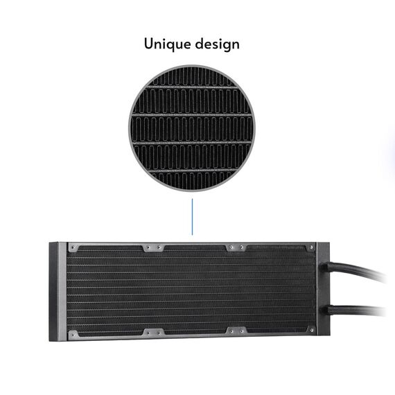 Chieftec CLC-360-VRM-BLK computer cooling system Computer case All-in-one liquid cooler 12 cm Black