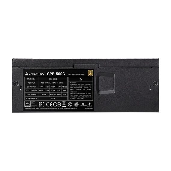 Chieftec Smart GPF-500G power supply unit 500 W 24-pin ATX TFX Black