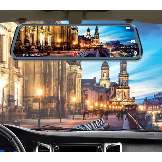 BLACKBOX DVR F610 BLOW video recorder, 10" screen mirror + reversing camera