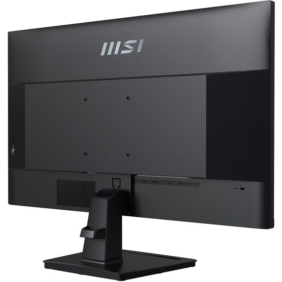 MSI Pro MP245G 24 Inch Monitor, FHD (1920 x 1080), 100Hz, IPS, 1ms, 1x HDMI 1.4b, 1x DP 1.2a output, 1x D-Sub(VGA), Built-in Speakers, Anti-Glare, Anti-Flicker, Less Blue light, TÜV Certified, VESA, Kensington, Black