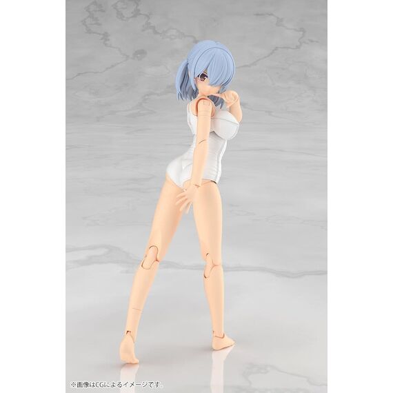 Frame Arms Girl Plastic Model Kit Mizuki School Swimsuits White Ver. 16 cm