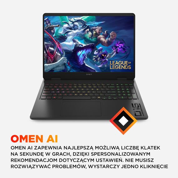 HP Omen 16-am0022nw i7-14650HX 16.0"2K LBL IPS 165Hz 400nits AG 32GB DDR5 5600 SSD1TB GeForce RTX 5060 8GB Cam1080p+IR 70Wh Win11 Shadow Black 2Y
