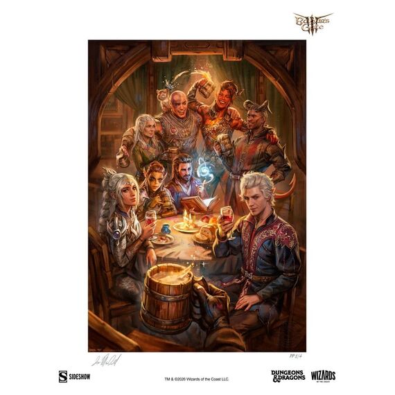 Baldur's Gate III Fine Art Print The Elfsong Tavern 61 x 46 cm - unframed