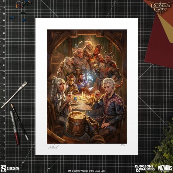Baldur's Gate III Fine Art Print The Elfsong Tavern 61 x 46 cm - unframed