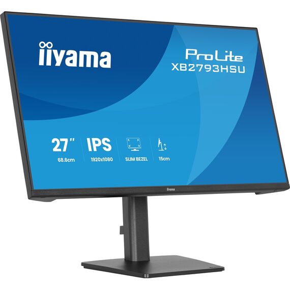 iiyama ProLite XB2793HSU-B1 computer monitor 68.6 cm (27") 1920 x 1080 pixels Full HD LED Black