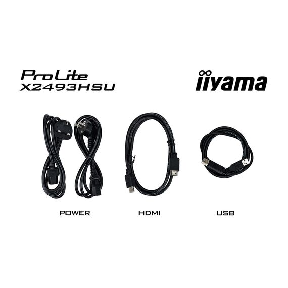 iiyama ProLite X2493HSU-B1 computer monitor 60.5 cm (23.8") 1920 x 1080 pixels Full HD LED Black